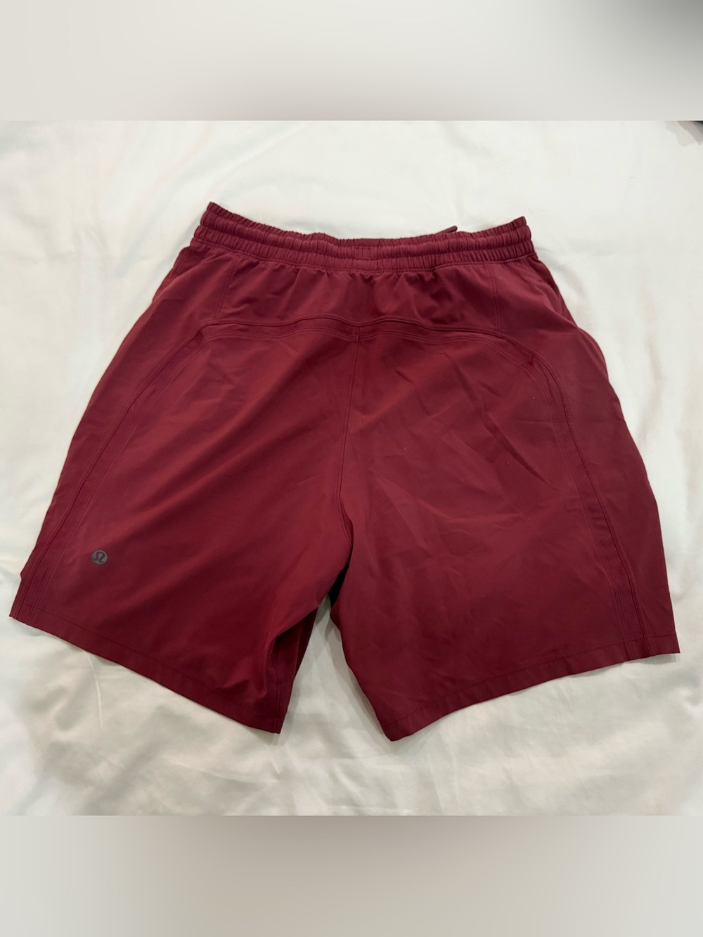 Lululemon Athletica Pace Breaker Shorts Performance Running Active Maroon Alo